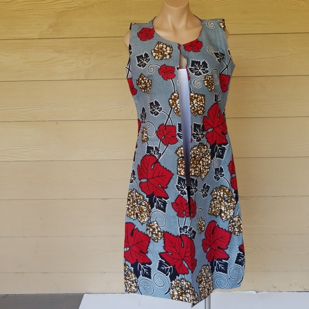 African Ankara prnt jacket SZ M